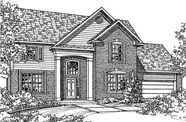 4-Bedroom, 2222 Sq Ft European House Plan - 146-2079 - Front Exterior