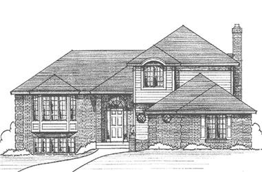 3-Bedroom, 2309 Sq Ft European House Plan - 146-2083 - Front Exterior