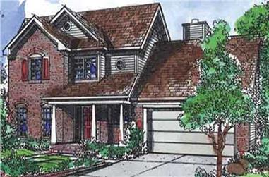 4-Bedroom, 2522 Sq Ft Country House Plan - 146-2097 - Front Exterior