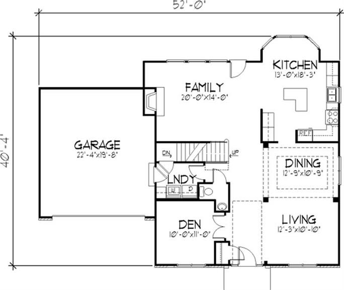 Traditional Home Plan - 4 Bedrms, 2.5 Baths - 2821 Sq Ft - #146-2105