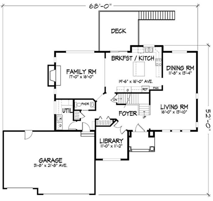 European Floor Plan - 4 Bedrms, 2.5 Baths - 2995 Sq Ft - #146-2207