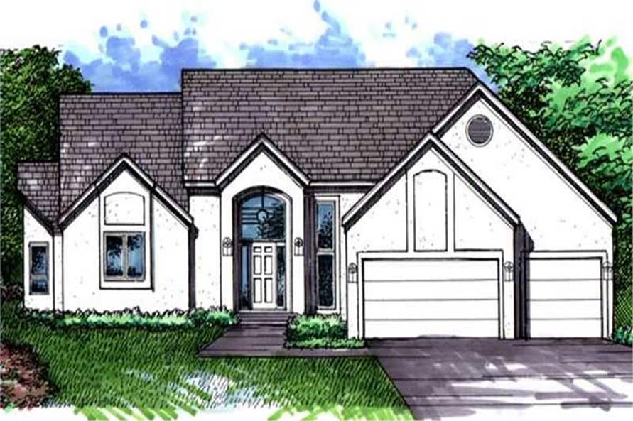 2-Bedroom, 3181 Sq Ft Ranch House Plan - 146-2236 - Front Exterior