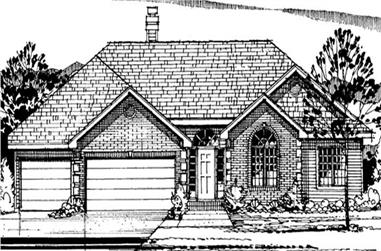 3-Bedroom, 1872 Sq Ft French House Plan - 146-2249 - Front Exterior