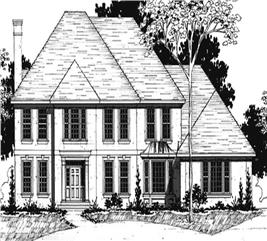 Colonial Home Plan - 4 Bedrms, 3.5 Baths - 4135 Sq Ft - #146-2274