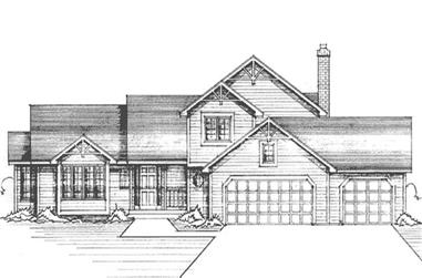 4-Bedroom, 2402 Sq Ft Country House Plan - 146-2355 - Front Exterior