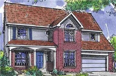 4-Bedroom, 2201 Sq Ft Country House Plan - 146-2401 - Front Exterior