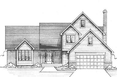 3-Bedroom, 2580 Sq Ft Country House Plan - 146-2404 - Front Exterior