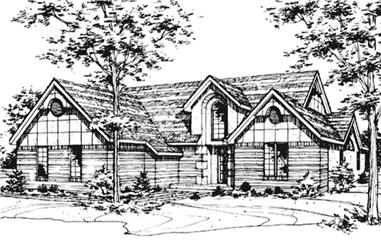 2-Bedroom, 1955 Sq Ft European House Plan - 146-2448 - Front Exterior