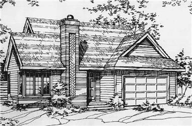 2-Bedroom, 1231 Sq Ft Ranch House Plan - 146-2518 - Front Exterior