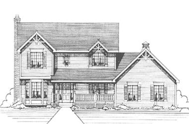 4-Bedroom, 2369 Sq Ft Country House Plan - 146-2594 - Front Exterior