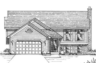 3-Bedroom, 1400 Sq Ft Country House Plan - 146-2647 - Front Exterior