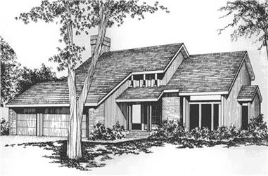 4-Bedroom, 2658 Sq Ft Contemporary House Plan - 146-2728 - Front Exterior