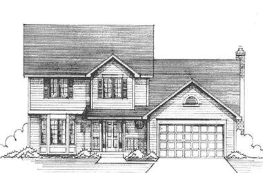 3-Bedroom, 2161 Sq Ft Colonial House Plan - 146-2772 - Front Exterior