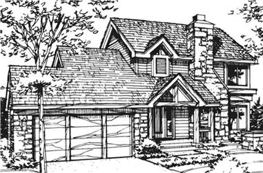 3-Bedroom, 1612 Sq Ft Country House Plan - 146-2863 - Front Exterior