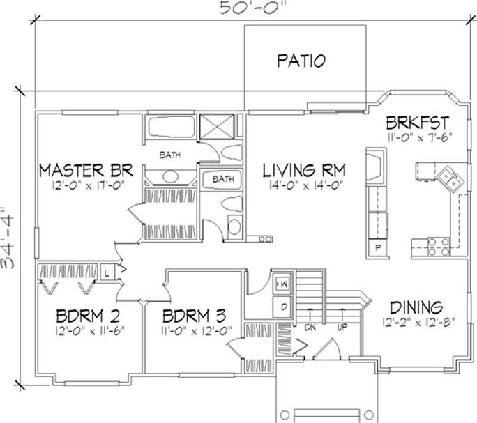 Contemporary House Plan - 3 Bedrms, 2 Baths - 2299 Sq Ft - #146-2897