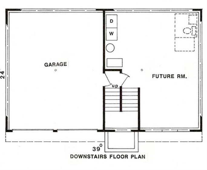 3 Bedrm, 1433 Sq Ft Multi-Level House Plan #147-1015