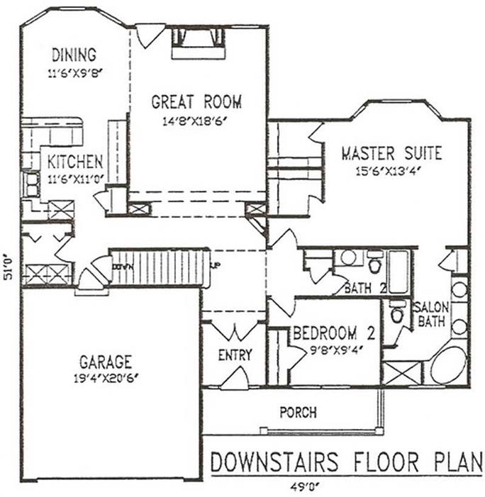 Country House Plan - 4 Bedrms, 4 Baths - 2112 Sq Ft - #147-1056