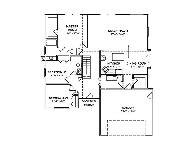 Country Craftsman House Plans - Home Design mas1059