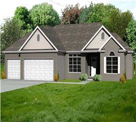 Country Home Plan - 2 Bedrms, 2 Baths - 1948 Sq Ft - #148-1004