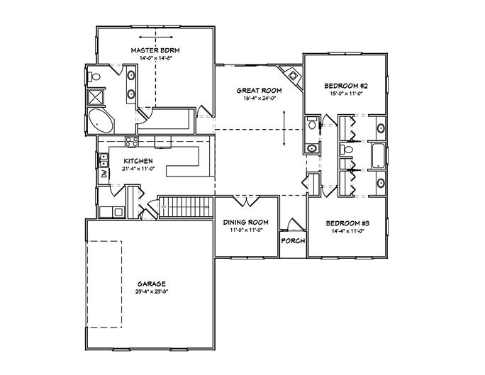 Country House Plan - 3 Bedrms, 2.5 Baths - 1980 Sq Ft - #148-1007