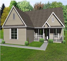 Country Home Plan - 3 Bedrms, 2 Baths - 1400 Sq Ft - #148-1064