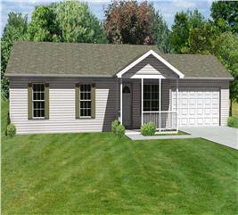 Country Home Plan - 3 Bedrms, 2 Baths - 1176 Sq Ft - #148-1067