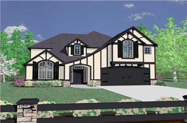 4-Bedroom, 3016 Sq Ft European Home Plan - 149-1207 - Main Exterior