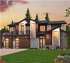 Prairie Style House Plans - Home Design MSAP-3408