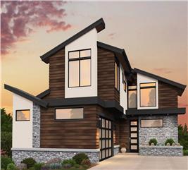 Contemporary Home Plan - 4 Bedrms, 3.5 Baths - 4274 Sq Ft - #149-1866