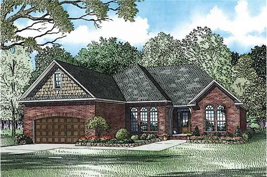 European Style Home 3 Bedrms 2 Baths 1848 Sq Ft Plan 153 1075