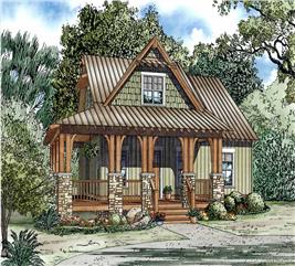 Country Home Plan - 3 Bedrms, 2 Baths - 1136 Sq Ft - #124-1130