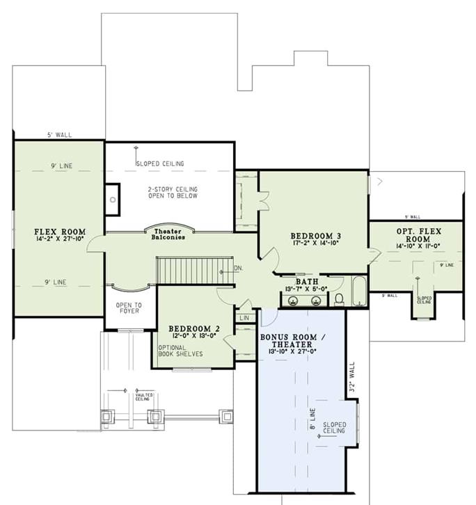 Craftsman Home Plan - 4 Bedrms, 3 Baths - 3843 Sq Ft - #153-1126