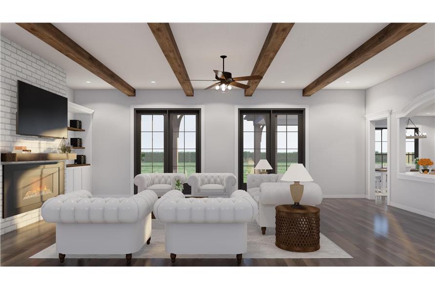 Great Room of this 4-Bedroom,4810 Sq Ft Plan -153-1130