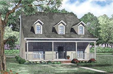 2-Bedroom, 2106 Sq Ft Country Home Plan - 153-1161 - Main Exterior