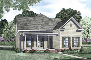 2-Bedroom, 1802 Sq Ft Country Home Plan - 153-1167 - Main Exterior