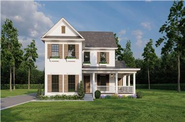 4-Bedroom, 2260 Sq Ft Southern Home Plan - 153-1168 - Main Exterior