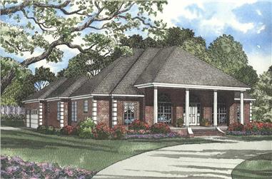 4-Bedroom, 2555 Sq Ft French Home Plan - 153-1179 - Main Exterior