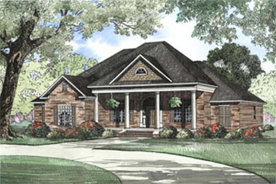 4-Bedroom, 2556 Sq Ft French Home Plan - 153-1188 - Main Exterior