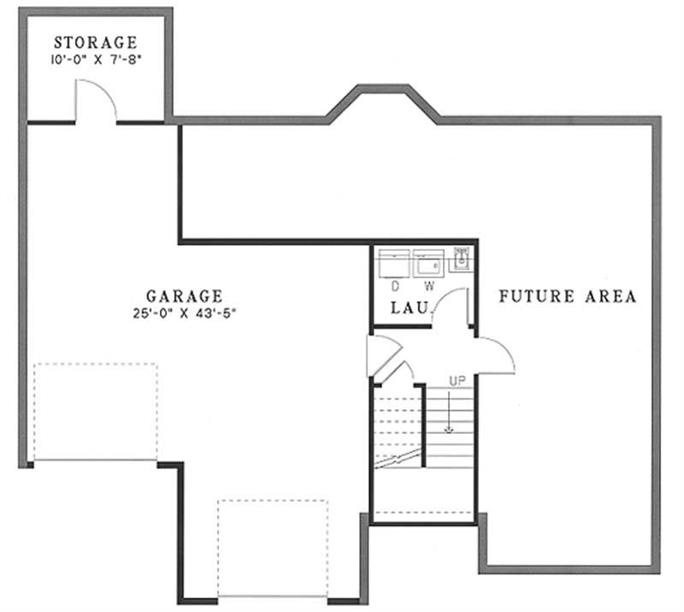 Traditional Split-Level Plan - 3 Bedrms, 2 Baths - 1764 Sq Ft - #153-1217