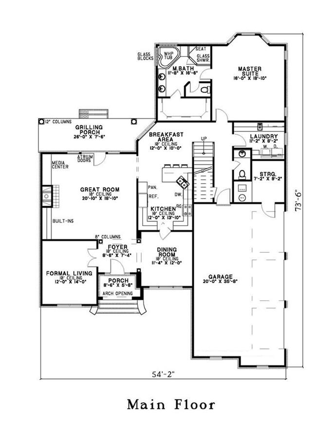 French, Traditional House Plans - Home Design ndg-348 # 3693