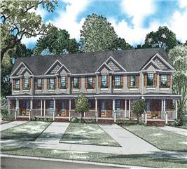 Country House Plan #120-2596: 2 Bedrm, 1291 Sq Ft Per Unit Home