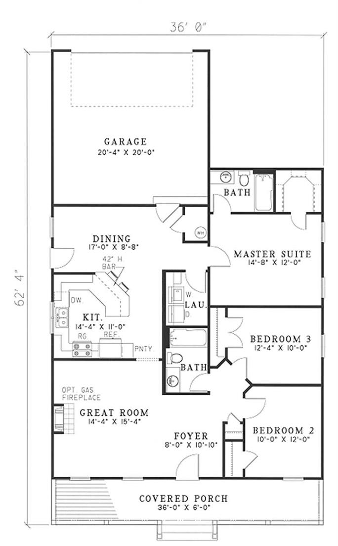 Narrow Lot Home in Lowcountry Style - 3 Bedrms, 2 Baths - 1381 Sq Ft ...