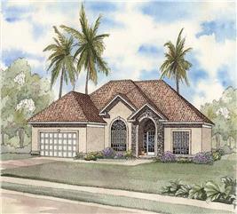 Florida Style Home Plan - 3 Bedrms, 2 Baths - 2237 Sq Ft - #153-1380