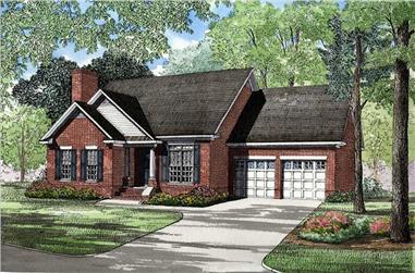 3-Bedroom, 1627 Sq Ft Small House Plans - 153-1397 - Main Exterior