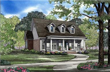 3-Bedroom, 1832 Sq Ft Southern Home Plan - 153-1409 - Main Exterior