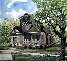 Southern, Traditional House Plans - Home Design ndg-317 # 3499