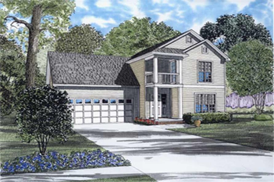3-Bedroom, 1283 Sq Ft Southern Home Plan - 153-1462 - Main Exterior