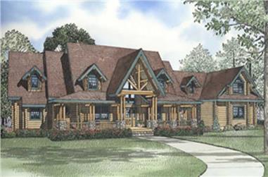 4-Bedroom, 4885 Sq Ft In-Law Suite House Plan - 153-1476 - Front Exterior