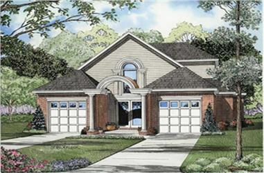 3-Bedroom, 1964 Sq Ft Contemporary Home Plan - 153-1512 - Main Exterior