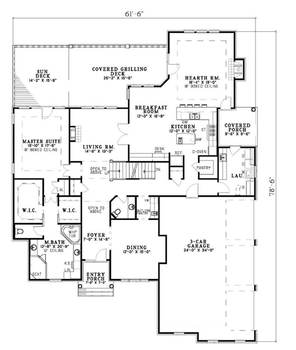 Traditional, European House Plans - Home Design NDG258 # 4067